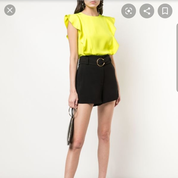 A.L.C. Tops - NWT ALC Ruffle Trimmed Top Blouse